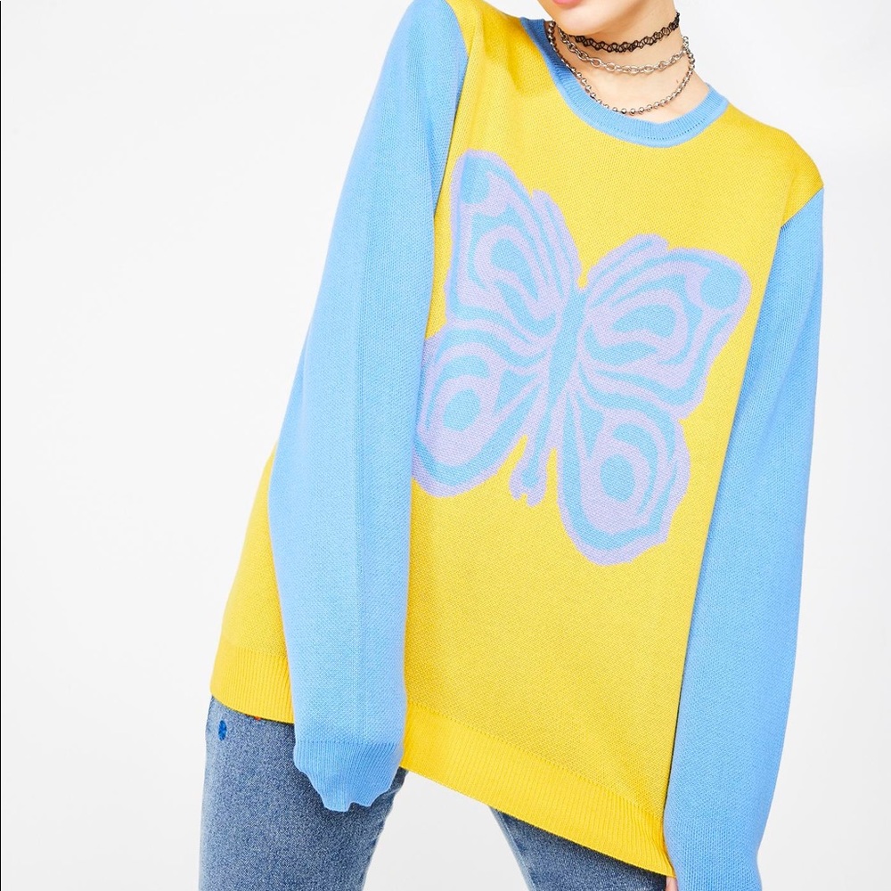 Delia’s dolls kill butterfly sweater